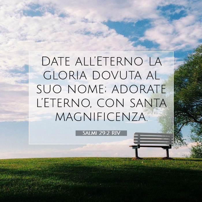 Salmi 29:2