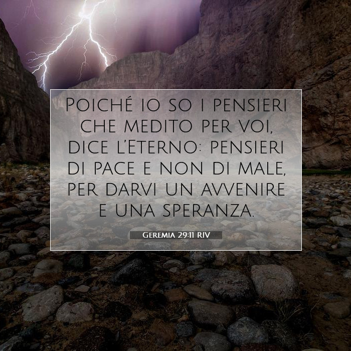 Geremia 29:11 Commento della Bibbia