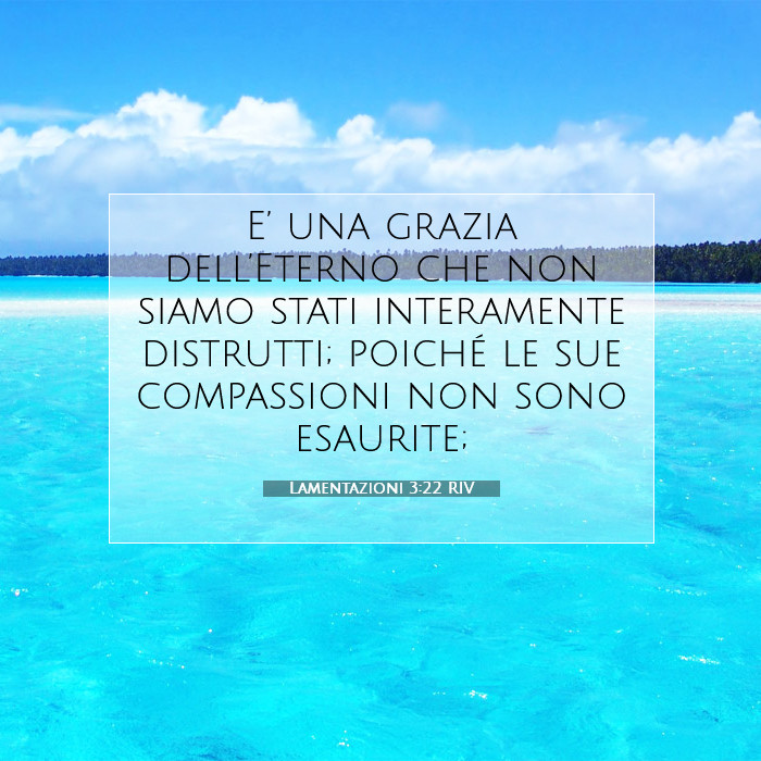 Lamentazioni 3:22 Commento della Bibbia