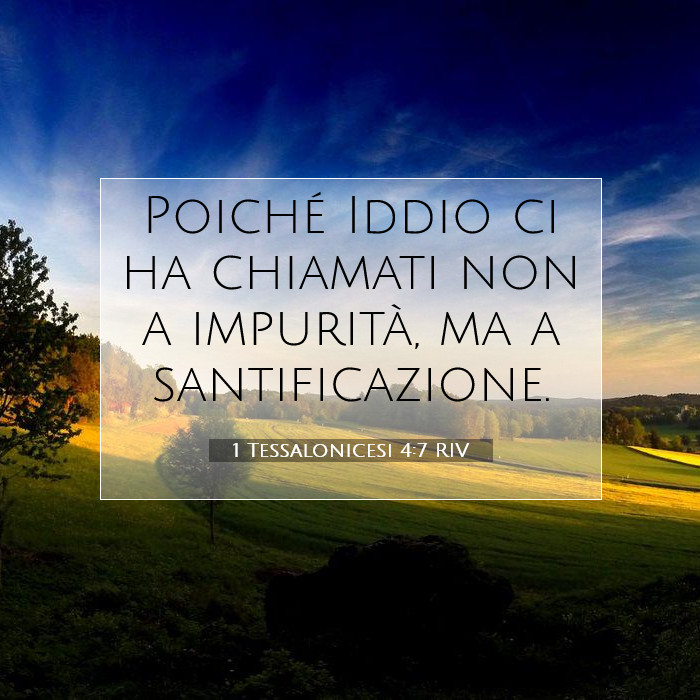 1 Tessalonicesi 4:7