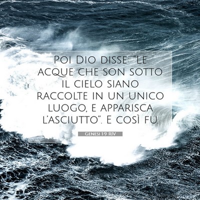 Genesi 1:9 Versetto della Bibbia Spiegato