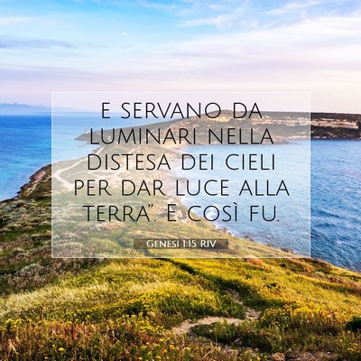 Genesi 1:15 Versetto della Bibbia Spiegato