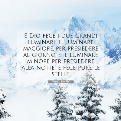 Genesi 1:16 Versetto della Bibbia Spiegato