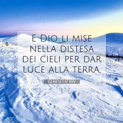 Genesi 1:17 Versetto della Bibbia Spiegato