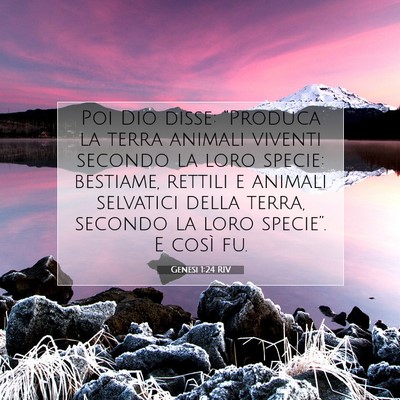 Genesi 1:24 Versetto della Bibbia Spiegato