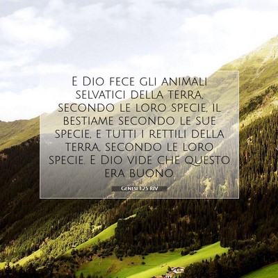 Genesi 1:25 Versetto della Bibbia Spiegato