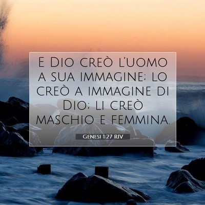 Genesi 1:27 Versetto della Bibbia Spiegato