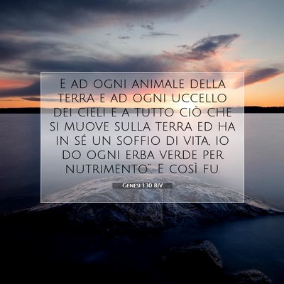 Genesi 1:30 Versetto della Bibbia Spiegato