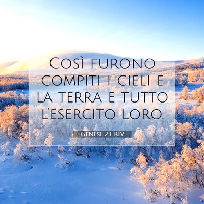 Genesi 2:1 Versetto della Bibbia Spiegato