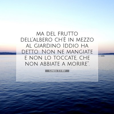 Genesi 3:3 Versetto della Bibbia Spiegato