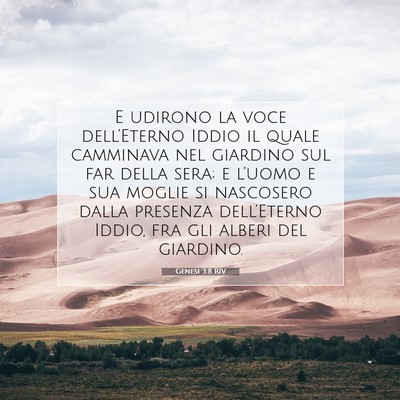 Genesi 3:8 Versetto della Bibbia Spiegato