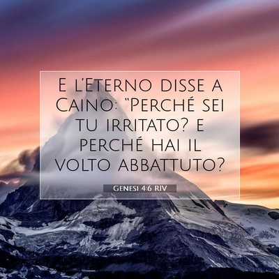 Genesi 4:6 Versetto della Bibbia Spiegato