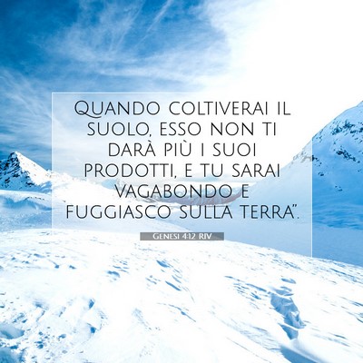 Genesi 4:12 Versetto della Bibbia Spiegato
