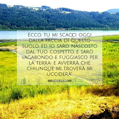 Genesi 4:14 Versetto della Bibbia Spiegato