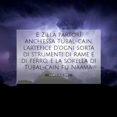 Genesi 4:22 Versetto della Bibbia Spiegato