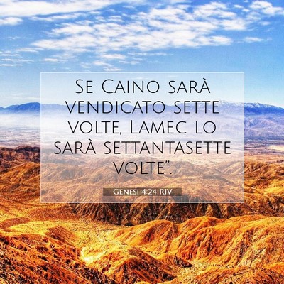Genesi 4:24 Versetto della Bibbia Spiegato