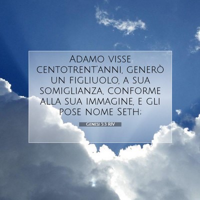 Genesi 5:3 Versetto della Bibbia Spiegato