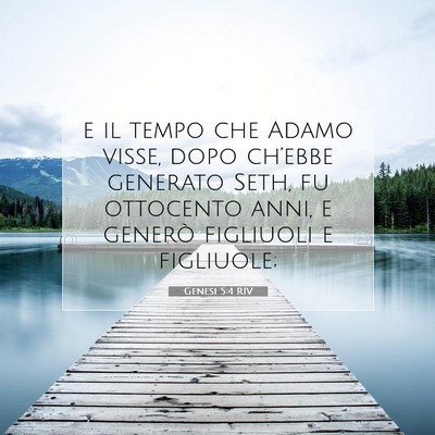 Genesi 5:4 Versetto della Bibbia Spiegato