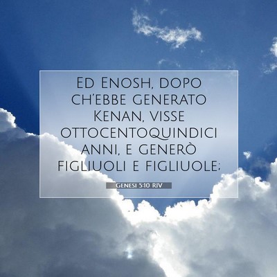 Genesi 5:10 Versetto della Bibbia Spiegato