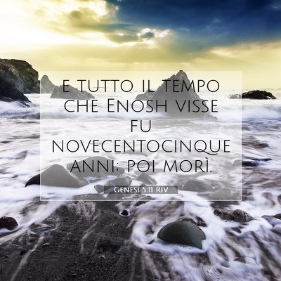 Genesi 5:11 Versetto della Bibbia Spiegato