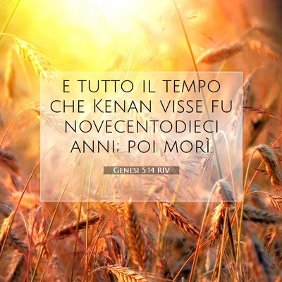 Genesi 5:14 Versetto della Bibbia Spiegato
