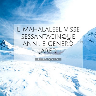 Genesi 5:15 Versetto della Bibbia Spiegato
