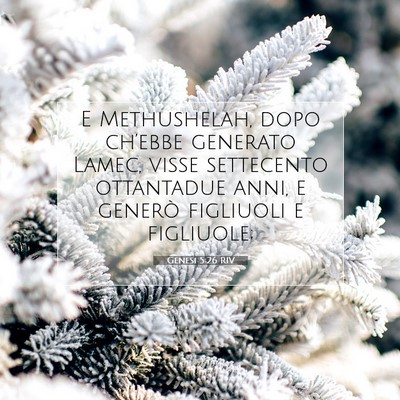 Genesi 5:26 Versetto della Bibbia Spiegato