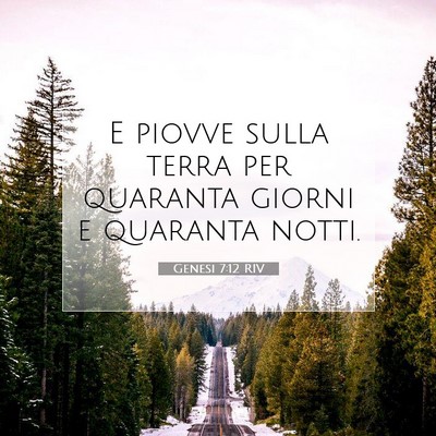 Genesi 7:12 Versetto della Bibbia Spiegato