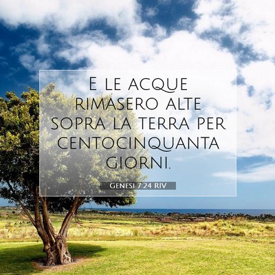 Genesi 7:24 Versetto della Bibbia Spiegato