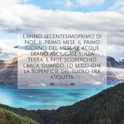 Genesi 8:13 Versetto della Bibbia Spiegato