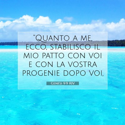 Genesi 9:9 Versetto della Bibbia Spiegato