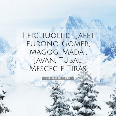 Genesi 10:2 Versetto della Bibbia Spiegato