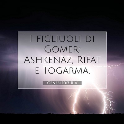 Genesi 10:3 Versetto della Bibbia Spiegato
