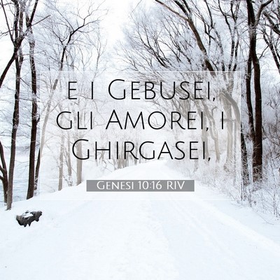 Genesi 10:16 Versetto della Bibbia Spiegato