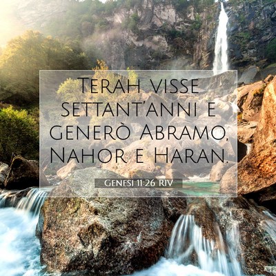 Genesi 11:26 Versetto della Bibbia Spiegato