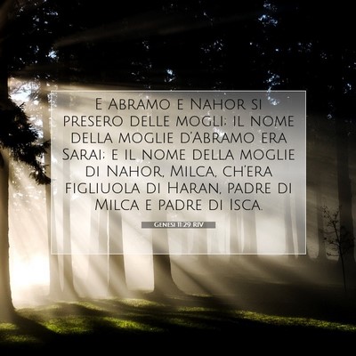 Genesi 11:29 Versetto della Bibbia Spiegato