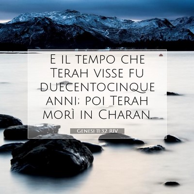 Genesi 11:32 Versetto della Bibbia Spiegato