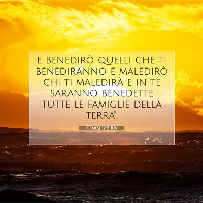 Genesi 12:3 RIV Immagine del Versetto della Bibbia