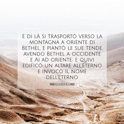Genesi 12:8 Versetto della Bibbia Spiegato