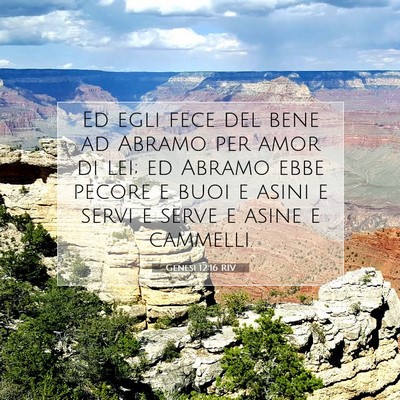 Genesi 12:16 Versetto della Bibbia Spiegato