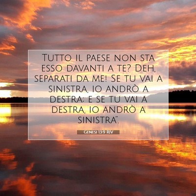 Genesi 13:9 Versetto della Bibbia Spiegato