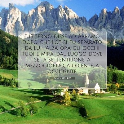 Genesi 13:14 Versetto della Bibbia Spiegato