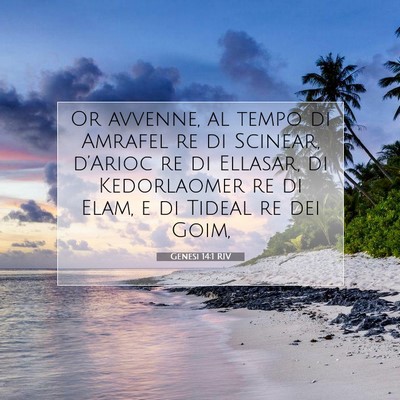 Genesi 14:1 Versetto della Bibbia Spiegato