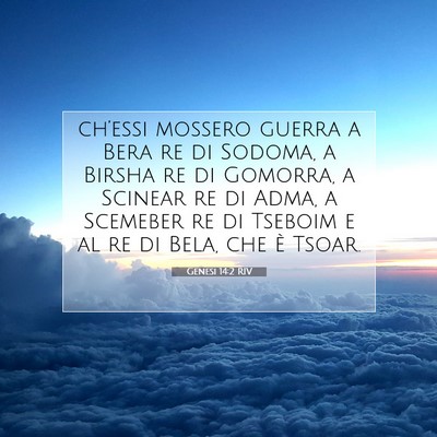 Genesi 14:2 Versetto della Bibbia Spiegato