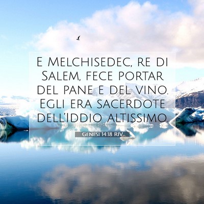 Genesi 14:18 RIV Immagine del Versetto della Bibbia
