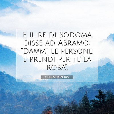 Genesi 14:21 Versetto della Bibbia Spiegato