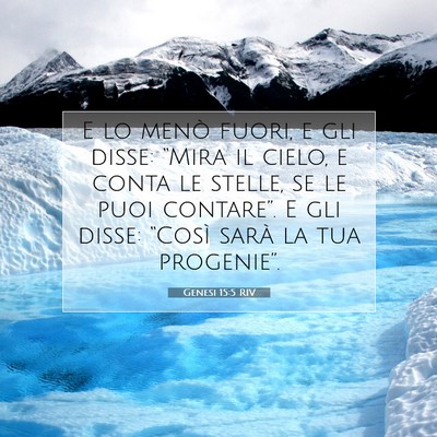 Genesi 15:5 RIV Immagine del Versetto della Bibbia