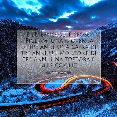 Genesi 15:9 Versetto della Bibbia Spiegato