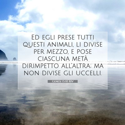 Genesi 15:10 Versetto della Bibbia Spiegato