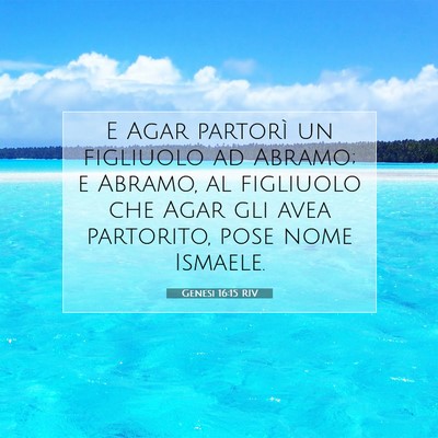 Genesi 16:15 Versetto della Bibbia Spiegato